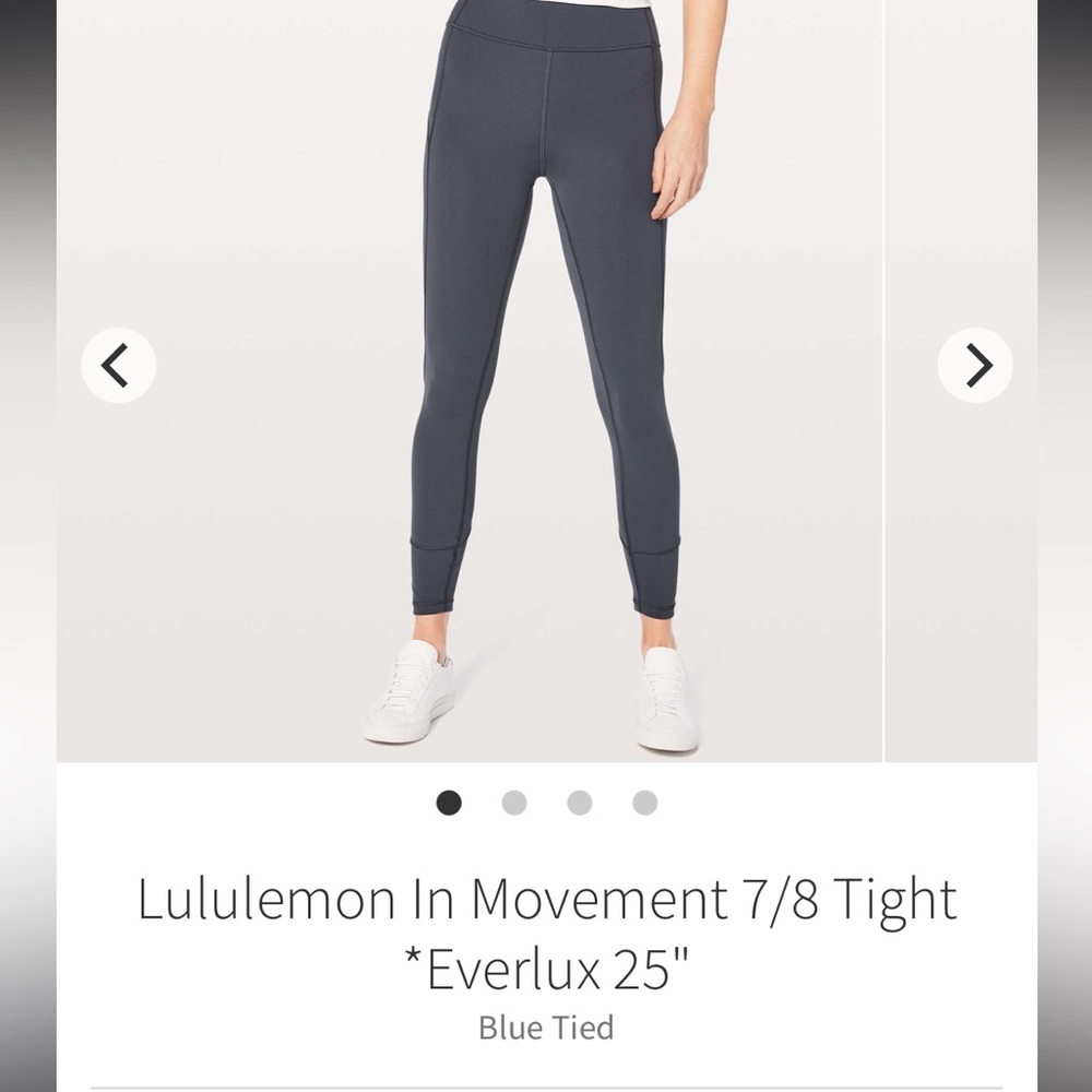 Lululemon in movement 7/8 “everluxe 25” size 2
